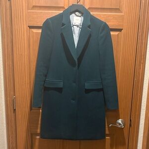 J. Crew Factory Dark Teal Topcoat